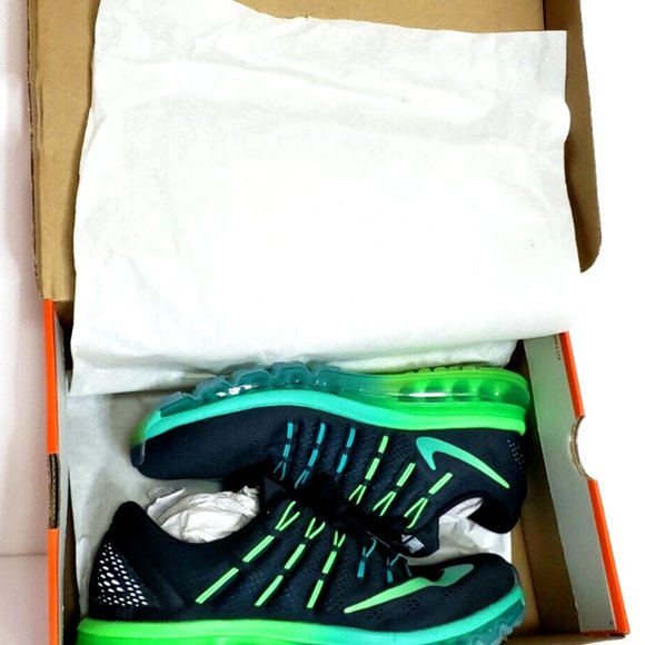 Nike Air Max Flywire Black Midnight Neon Volt Green 806771-003 Men US Size 8 - Picture 8 of 8